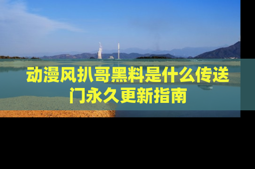 动漫风扒哥黑料是什么传送门永久更新指南