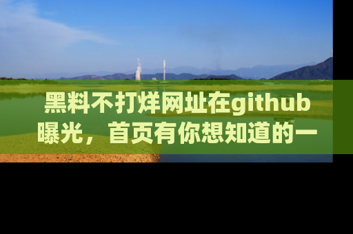 黑料不打烊网址在github曝光，首页有你想知道的一切幽默趣事，快来看看