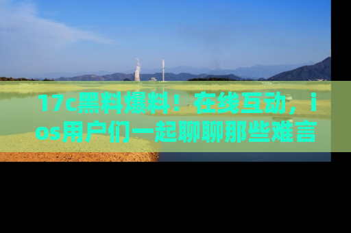 17c黑料爆料！在线互动，ios用户们一起聊聊那些难言之隐吧！