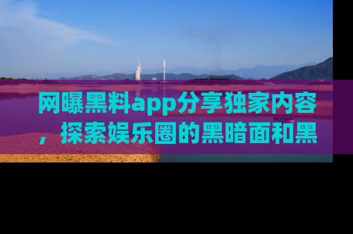 网曝黑料app分享独家内容，探索娱乐圈的黑暗面和黑料